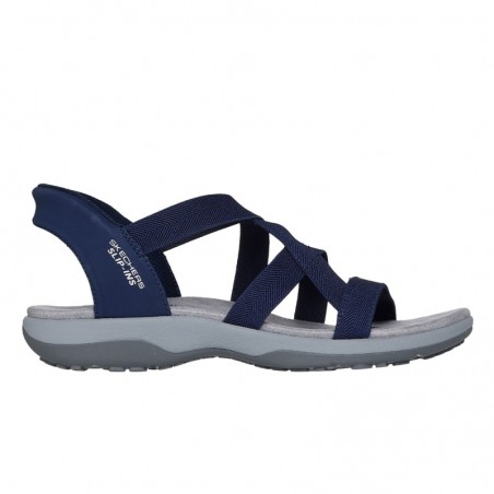 Sandalias Planas Mujer Skechers 163460 Marino