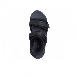 Sandalias Planas Mujer Skechers D'lux Walker - Adored Days Negro-Negro