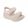 Sandalias Planas Mujer Skechers D'lux Walker - Adored Days Natural