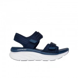 Sandalias Planas Mujer Skechers D'lux Walker - Adored Days Marino