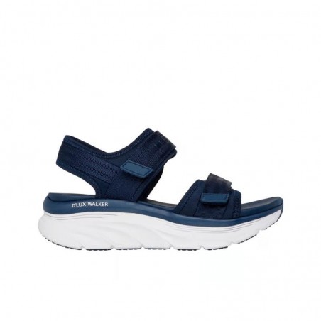 Sandalias Planas Mujer Skechers D'lux Walker - Adored Days Marino