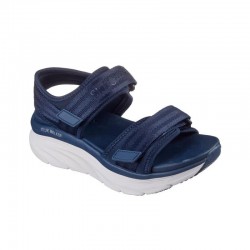 Sandalias Planas Mujer Skechers D'lux Walker - Adored Days Marino