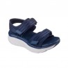 Sandalias Planas Mujer Skechers D'lux Walker - Adored Days Marino