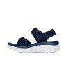 Sandalias Planas Mujer Skechers D'lux Walker - Adored Days Marino