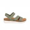 Sandalias Planas Mujer Skechers Lifted Comfort Verde