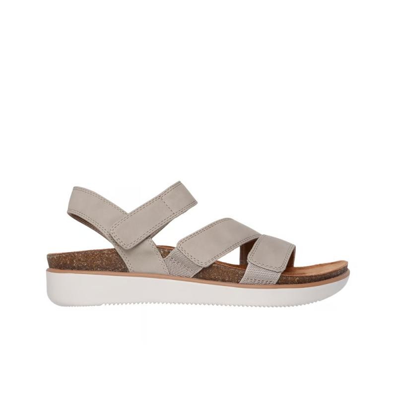 Sandalias Planas Mujer Skechers Lifted Comfort Taupe