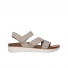 Sandalias Planas Mujer Skechers Lifted Comfort Taupe