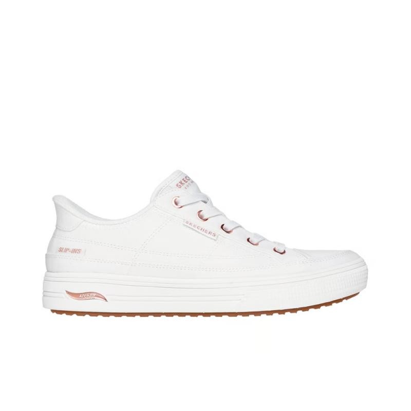 Sneakers Mujer Skechers Arch Fit Arcade - See Ya There Blanco