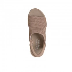 Sandalias Planas Mujer Skechers Summits - Sweetly Evolved Taupe