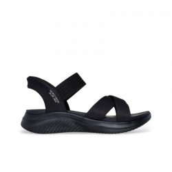 Sandalias Planas Mujer Skechers 119975 Negro