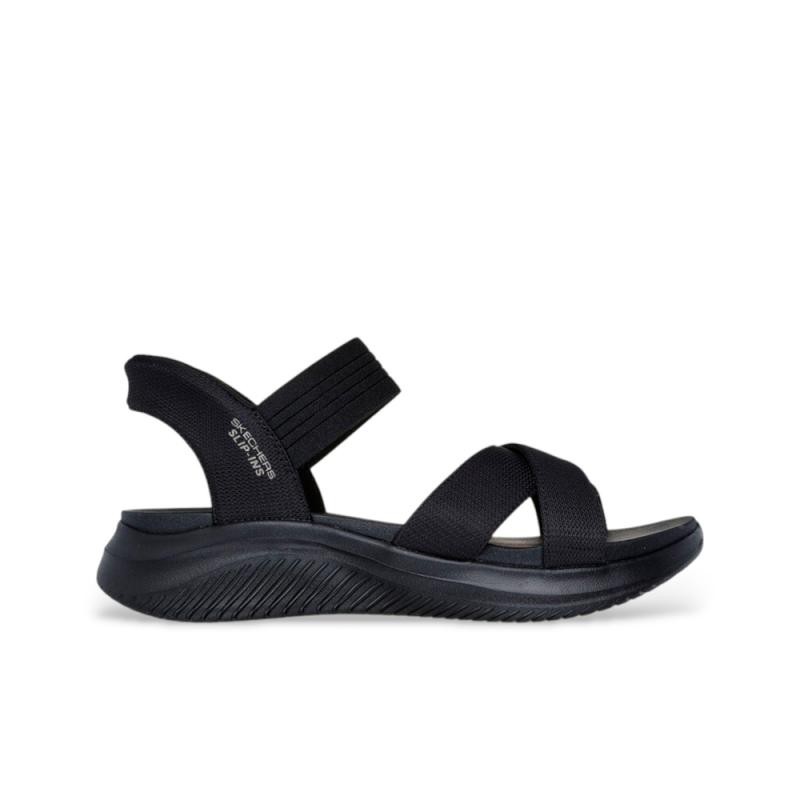 Sandalias Planas Mujer Skechers 119975 Negro