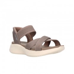 Sandalias Planas Mujer Skechers 119975 Taupe