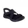 Sandalias Planas Mujer Skechers Go Walk Flex Sandal Negro-Negro
