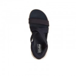 Sandalias Planas Mujer Skechers Go Walk Flex Sandal Marino