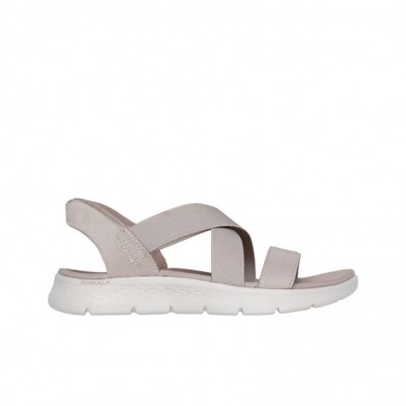 Sandalias Planas Mujer Skechers Go Walk Flex Sandal Taupe