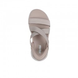 Sandalias Planas Mujer Skechers Go Walk Flex Sandal Taupe