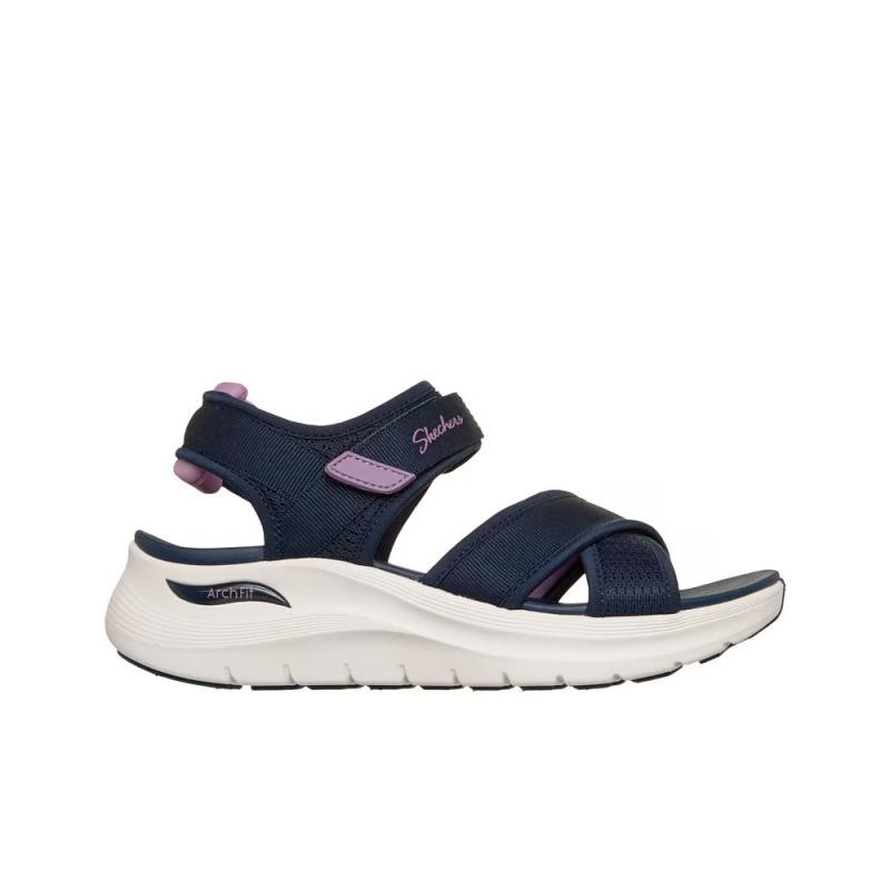 Sandalias Planas Mujer Skechers Arch Fit 2.0 - Feelin´bright Marino