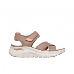 Sandalias Planas Mujer Skechers Arch Fit 2.0 - Feelin´bright Taupe