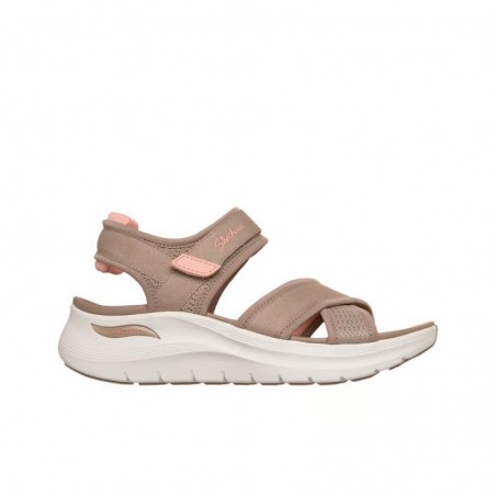 Sandalias Planas Mujer Skechers Arch Fit 2.0 - Feelin´bright Taupe