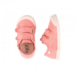 Zapatillas Lona Niño Igor 10333 Rosa