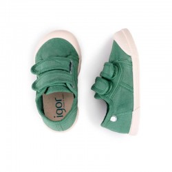 Zapatillas Lona Niño Igor 10333 Verde
