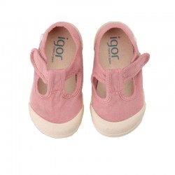 Zapatillas Lona Niño Igor 10332 Rosa