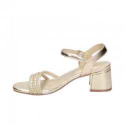 Sandalias de Tacón Mujer XTI 145439 Oro