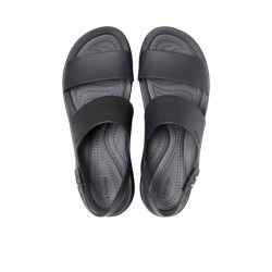 Sandalias Planas Mujer Crocs 206453 Negro