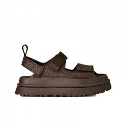 Sandalias Planas Mujer UGG W Goldenglow Embossed Marron