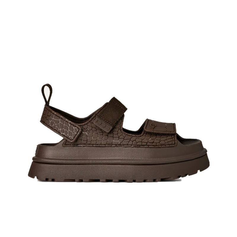Sandalias Planas Mujer UGG W Goldenglow Embossed Marron