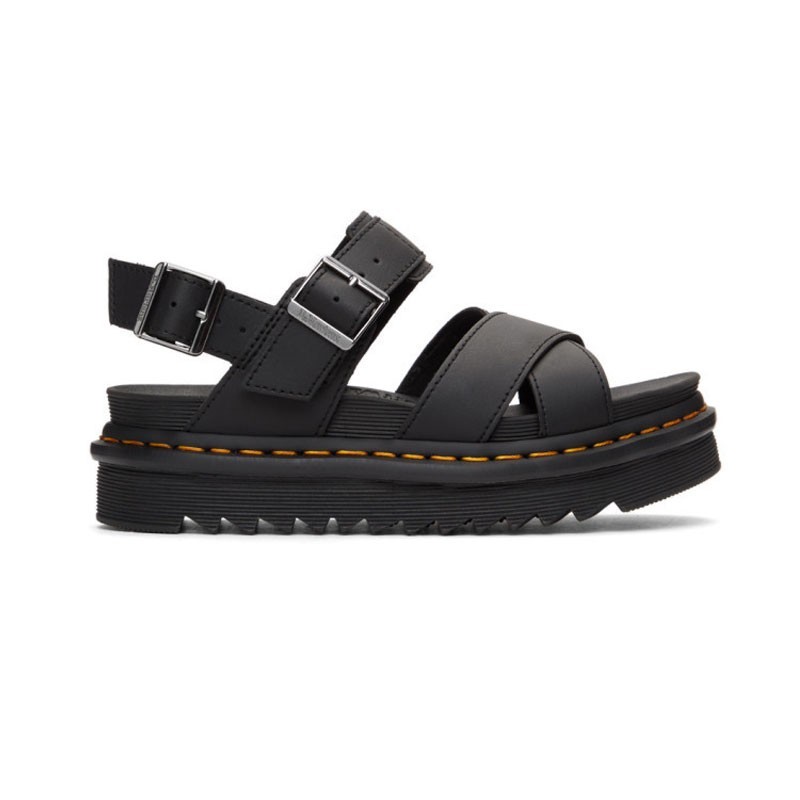 Sandalias Planas Mujer Dr. Martens Voss Ii Negro