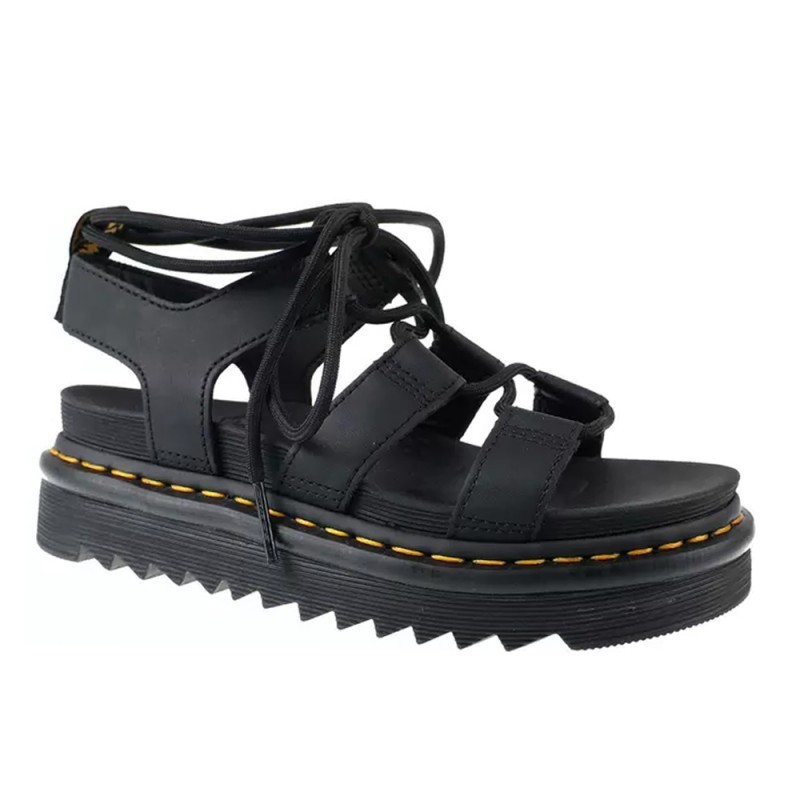 Sandalias Planas Mujer Dr. Martens Nartilla Negro