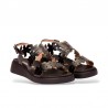 Sandalias Planas Mujer Wonders 6551 Negro