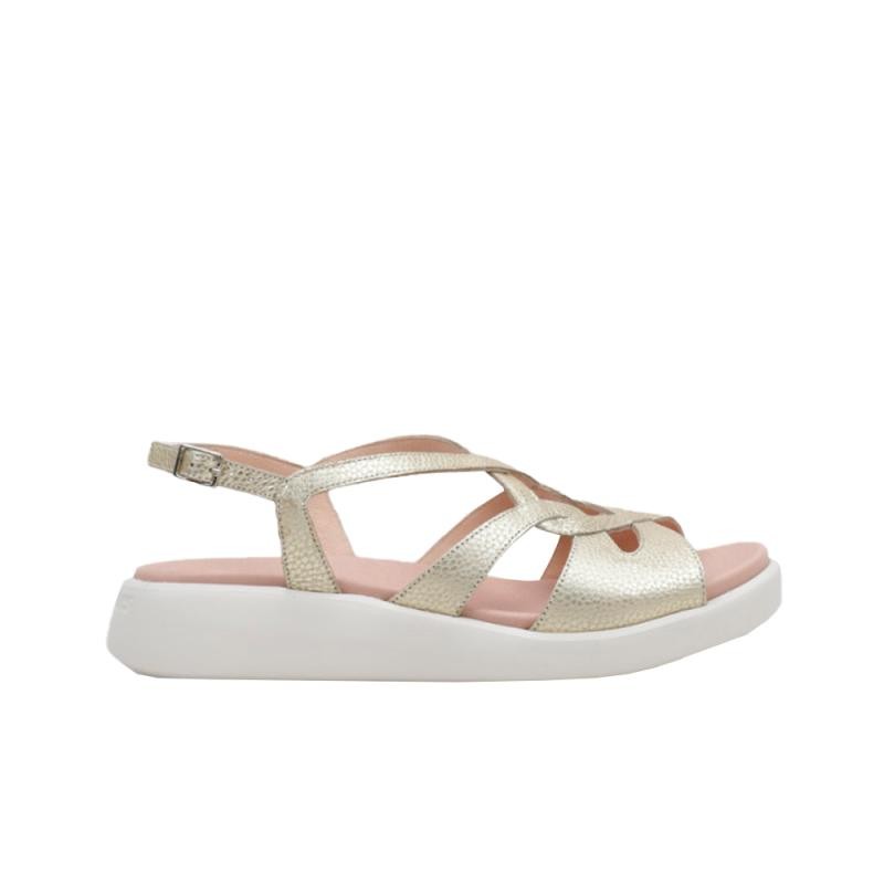 Sandalias Planas Mujer Wonders 6550 Oro