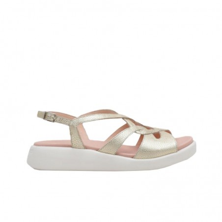 Sandalias Planas Mujer Wonders 6550 Oro
