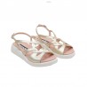 Sandalias Planas Mujer Wonders 6550 Oro