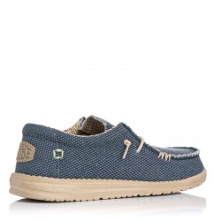 Zapatillas Lona Hombre Hey Dude Wally Braided Azul