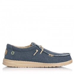 Zapatillas Lona Hombre Hey Dude Wally Braided Azul