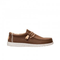 Zapatillas Lona Hombre Hey Dude Wally Strech Canvas Marron