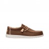 Zapatillas Lona Hombre Hey Dude Wally Strech Canvas Marron