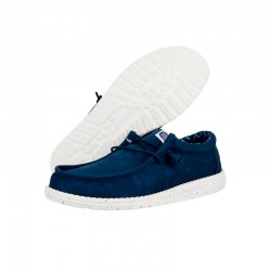 Zapatillas Lona Hombre Hey Dude Wally Strech Canvas Marino