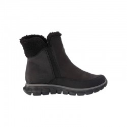 Botines Planos Mujer Skechers 44779 Negro-Negro