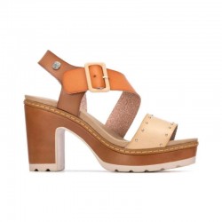 Sandalias de Tacón Mujer Refresh 175208 Beig