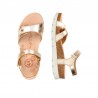 Sandalias Planas Mujer Panama Jack Sulia Oro