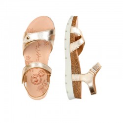 Sandalias Planas Mujer Panama Jack Sulia Oro