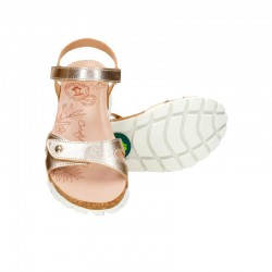 Sandalias Planas Mujer Panama Jack Sulia Oro