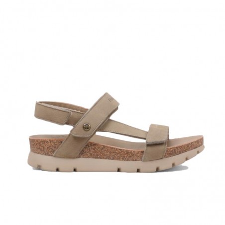 Sandalias Planas Mujer Panama Jack Selma Taupe