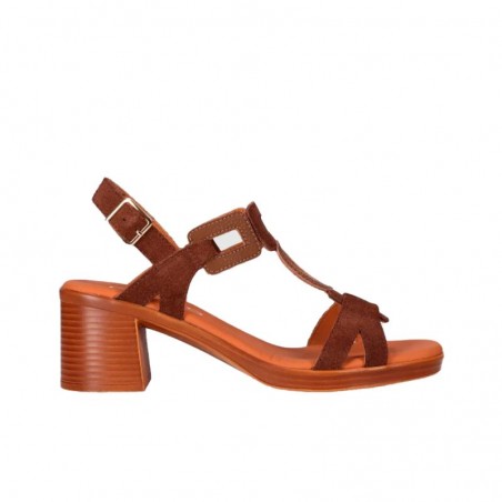 Sandalias de Tacón Mujer Chika10 New Gotica 13 Marron