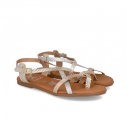 Sandalias Planas Mujer Oh My Sandals 5807 Oro