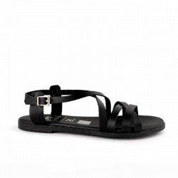 Sandalias Planas Mujer Oh My Sandals 5806 Negro
